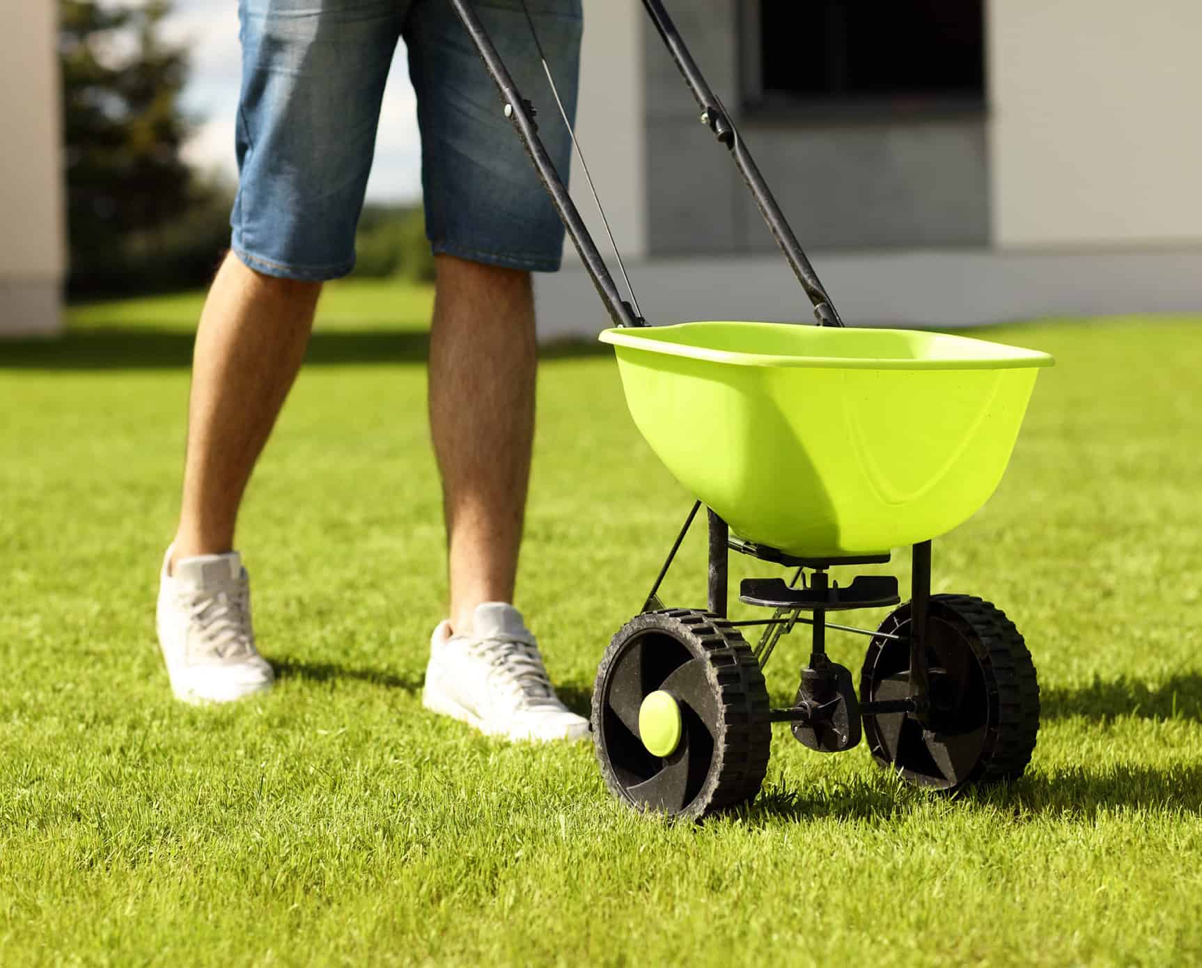 Man with seeder