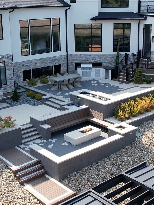 Grimm-stone a backyard full of white stone accents